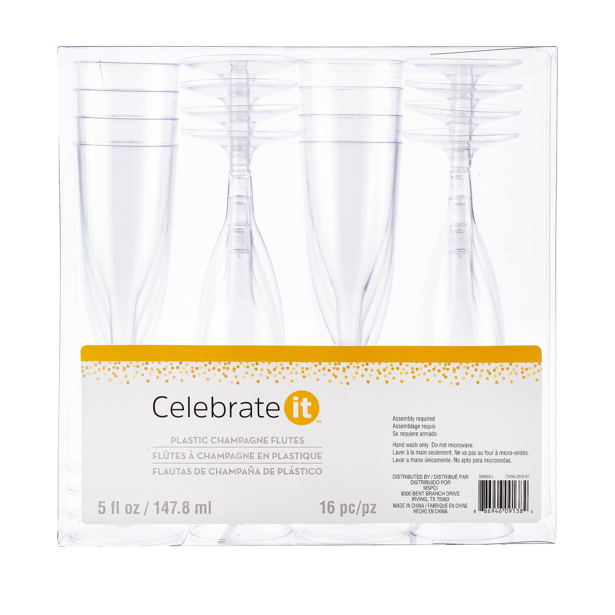 5oz. Plastic Champagne Flutes by Celebrate It™, 16ct.